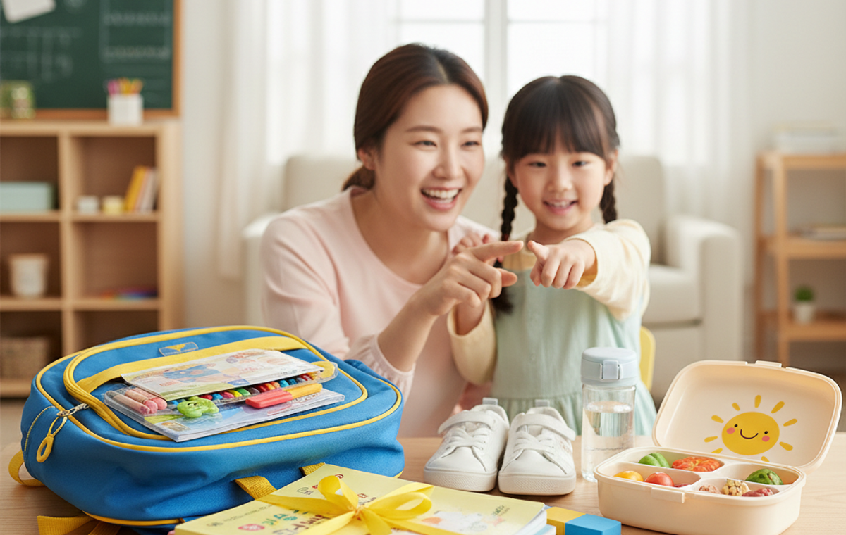 초등학교 입학 준비물 확인하기 본문 안내 이미지