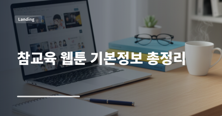참교육 웹툰 기본정보 총정리